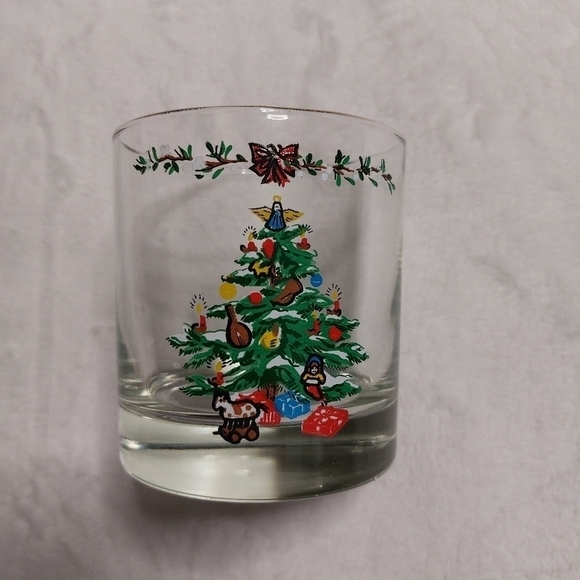 Montgomery Ward Holiday Collection Vintage (1979) Christmas Tree High Ball Glass - Picture 2 of 10